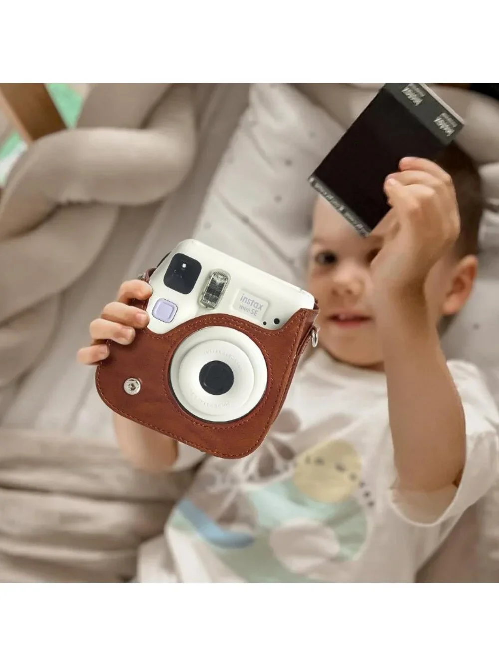 Brown Mini SE Kit for Instax Mini SE/7+ Instant Camera - Essential Accessories